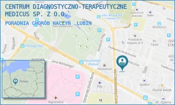 PORADNIA CHORÓB NACZYŃ - CENTRUM DIAGNOSTYCZNO-TERAPEUTYCZNE MEDICUS SP. Z O.O. - UL. SŁONECZNA 1,  LUBIN