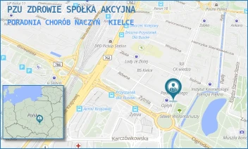 PORADNIA CHORÓB NACZYŃ - PZU ZDROWIE SPÓŁKA AKCYJNA - IGNACEGO PADEREWSKIEGO 4B,  KIELCE