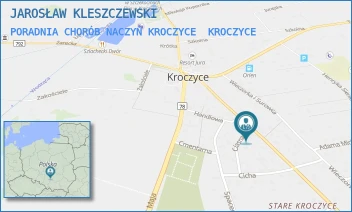 PORADNIA CHORÓB NACZYŃ KROCZYCE - JAROSŁAW KLESZCZEWSKI - UL. JANA PAWŁA II 16,  KROCZYCE