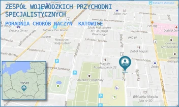 PORADNIA CHORÓB NACZYŃ - ZESPÓŁ WOJEWÓDZKICH PRZYCHODNI SPECJALISTYCZNYCH - UL. POWSTAŃCÓW 31,  KATOWICE