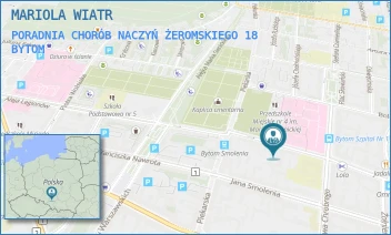 PORADNIA CHORÓB NACZYŃ ŻEROMSKIEGO 18 - MARIOLA WIATR - UL. STEFANA ŻEROMSKIEGO 18,  BYTOM