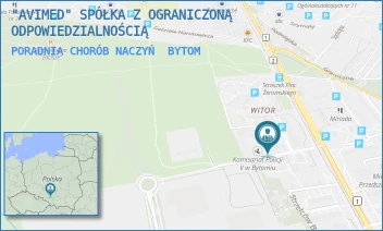 PORADNIA CHORÓB NACZYŃ - "AVIMED" SPÓŁKA Z OGRANICZONĄ ODPOWIEDZIALNOŚCIĄ - UL. PL. ŻEROMSKIEGO 1,  BYTOM