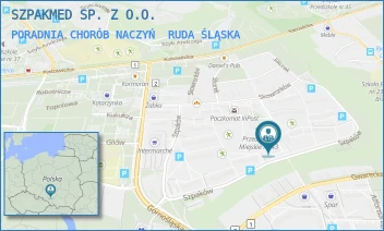 PORADNIA CHORÓB NACZYŃ - SZPAKMED SP. Z O.O. - UL. SZPAKÓW 33,  RUDA ŚLĄSKA